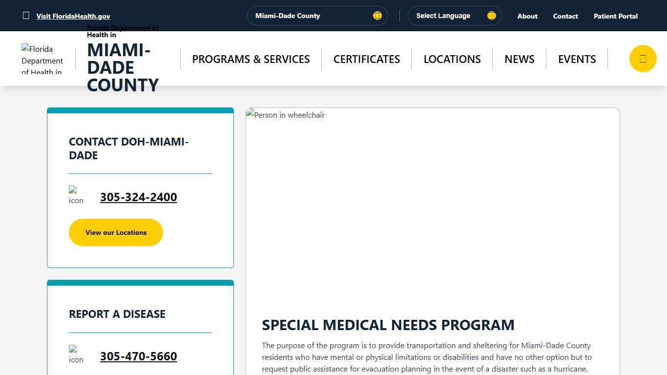 Home - Florida Department of Health in Miami-Dade County